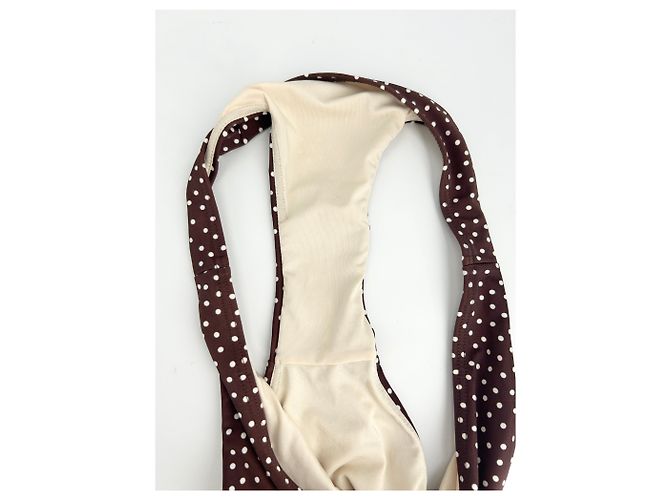 Autre Marque Peony Badebekleidung T.UK 8 Polyester Braun - Ansicht 5