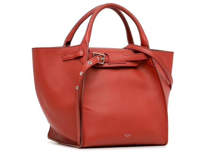 Big Bag Céline Borsa grande piccola Celine rossa - vista 2