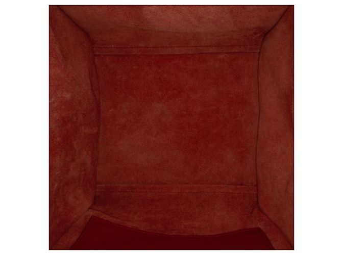 Big Bag Céline Borsa grande piccola Celine rossa - vista 6