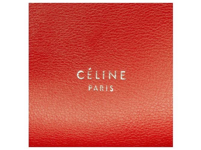 Big Bag Céline Borsa grande piccola Celine rossa - vista 7