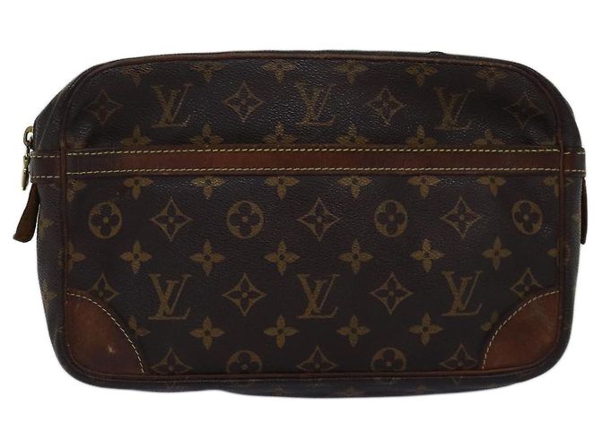 LOUIS VUITTON Monogramma Compiegne 28 Pochette M51845 LV Auth 74303 - vista 13