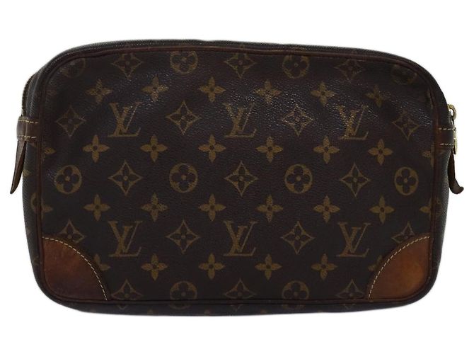 LOUIS VUITTON Monogramma Compiegne 28 Pochette M51845 LV Auth 74303 - vista 2