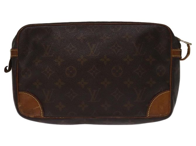 LOUIS VUITTON Monogramma Compiegne 28 Pochette M51845 LV Auth 74301 - vista 2
