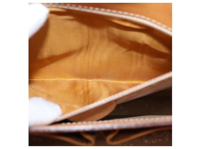 Céline CELINE Borsa a tracolla in tela macadam Beige Auth 74388 - vista 11