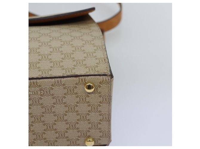 Céline CELINE Borsa a tracolla in tela macadam Beige Auth 74388 - vista 15