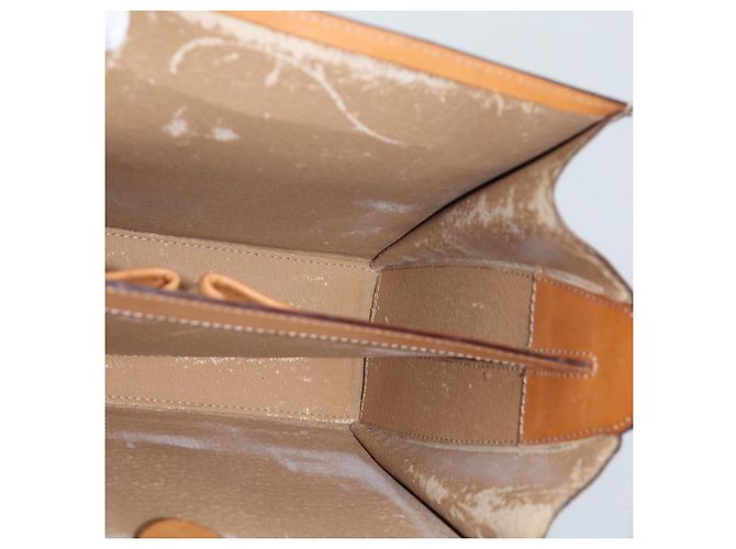 Céline CELINE Borsa a tracolla in tela macadam Beige Auth 74388 - vista 19