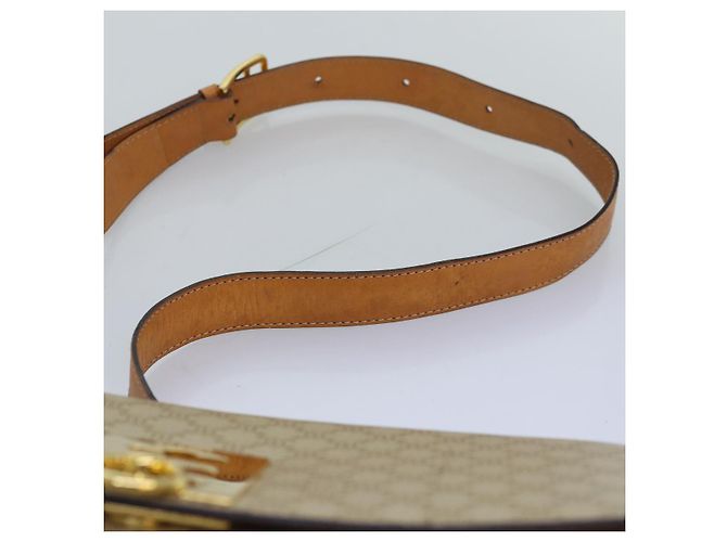 Céline CELINE Borsa a tracolla in tela macadam Beige Auth 74388 - vista 8