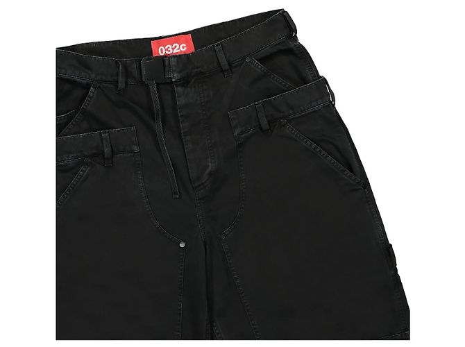 Autre Marque 032c Double Shift Baumwoll Arbeitshose dunkelgrau Anthrazitgrau - Ansicht 4