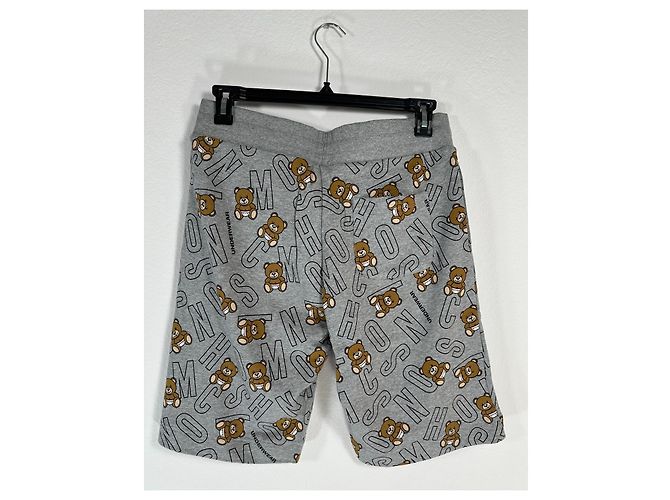 Pantaloncini Moschino Grey Bear in cotone grigio Multicolore - vista 3