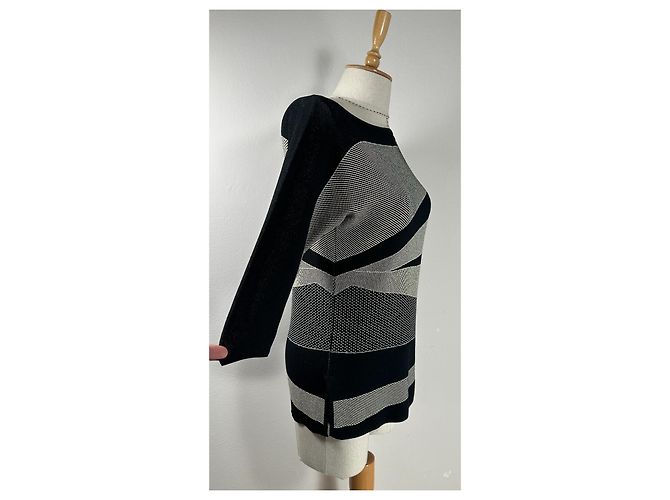 Max Mara Pullover mit 3/4 Ärmeln aus dichtem Strick Mehrfarben - Ansicht 3