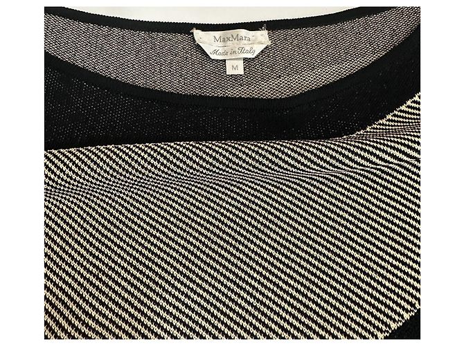 Max Mara Pullover mit 3/4 Ärmeln aus dichtem Strick Mehrfarben - Ansicht 6