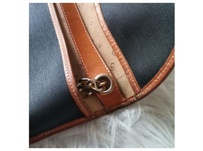Clutch Christian Dior in pelle nera con catena Nero - vista 7