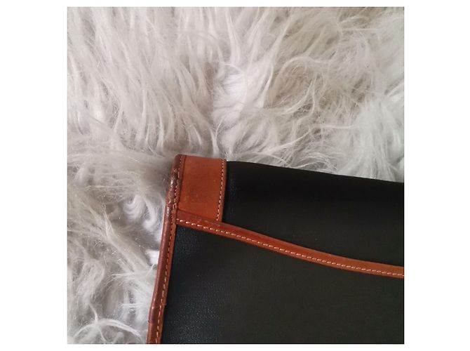 Clutch Christian Dior in pelle nera con catena Nero - vista 9