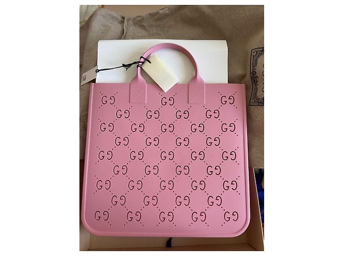 Gucci Pink Rubber Handbag - view 2