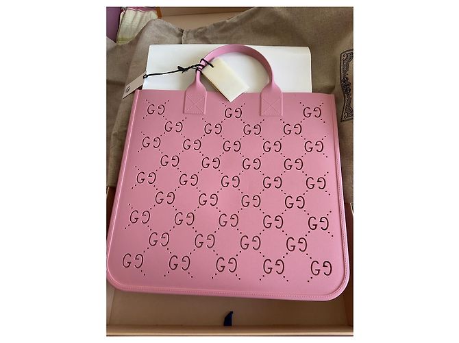 Gucci Pink Rubber Handbag - view 3