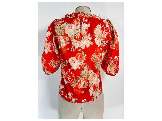 SéZane Kellia Bluse mit Blumenmuster Mehrfarben - Ansicht 4