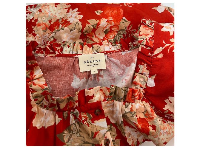 SéZane Kellia Bluse mit Blumenmuster Mehrfarben - Ansicht 6