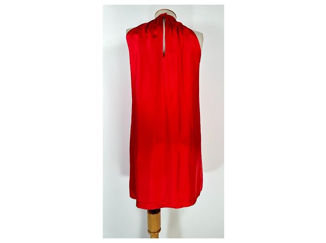 Vestido de seda rojo Designers Remix Roja - vista 5