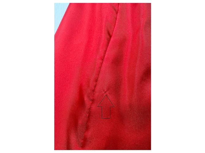 Vestido de seda rojo Designers Remix Roja - vista 7