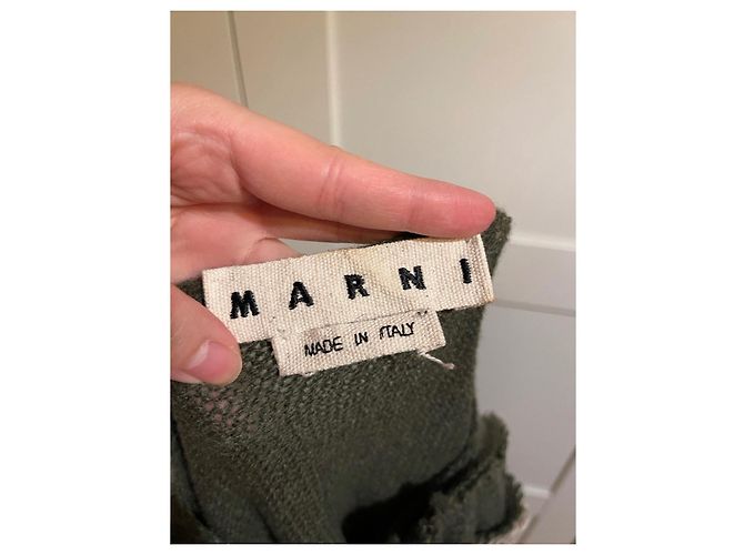 Marni cashmere pullover Khaki Olive green - view 3