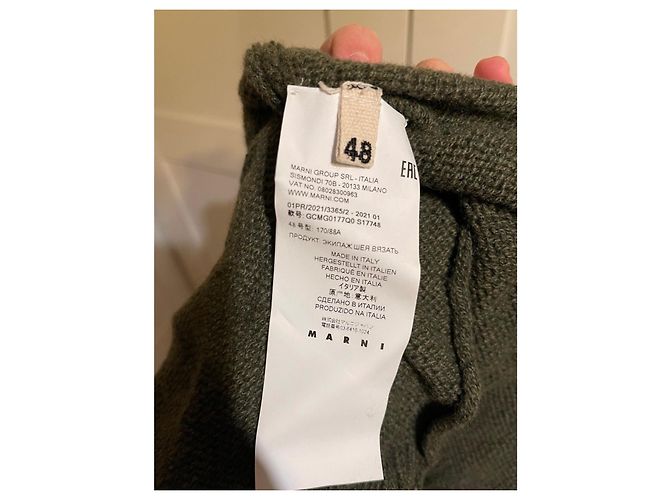 Marni cashmere pullover Khaki Olive green - view 4