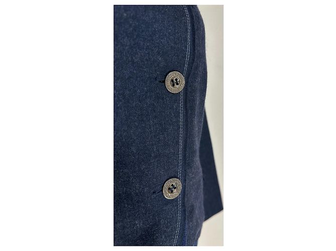 Blazer de lana azul Marithé et François Girbaud - vista 3