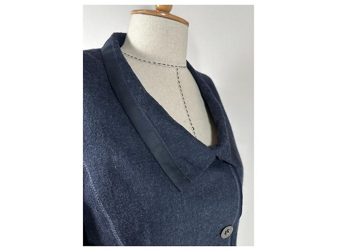 Blazer de lana azul Marithé et François Girbaud - vista 4