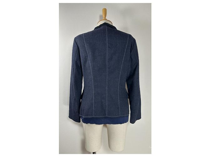Blazer de lana azul Marithé et François Girbaud - vista 5