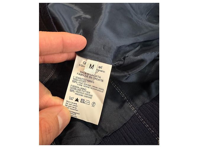 Blazer de lana azul Marithé et François Girbaud - vista 7
