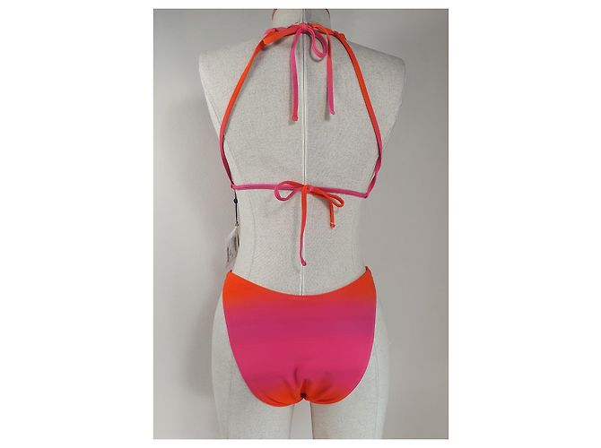Jacquemus Le Maillot Peirado Conjunto de Baño Dos Piezas Rosa Multicolor Naranja - vista 6