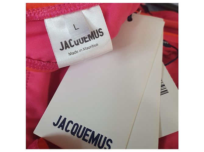 Jacquemus Le Maillot Peirado Conjunto de Baño Dos Piezas Rosa Multicolor Naranja - vista 8