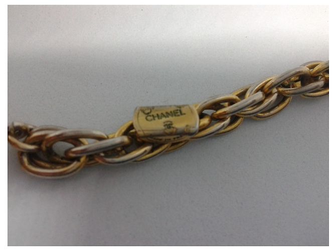 Splendido e raro collare vintage Chanel degli anni '90. D'oro - vista 6