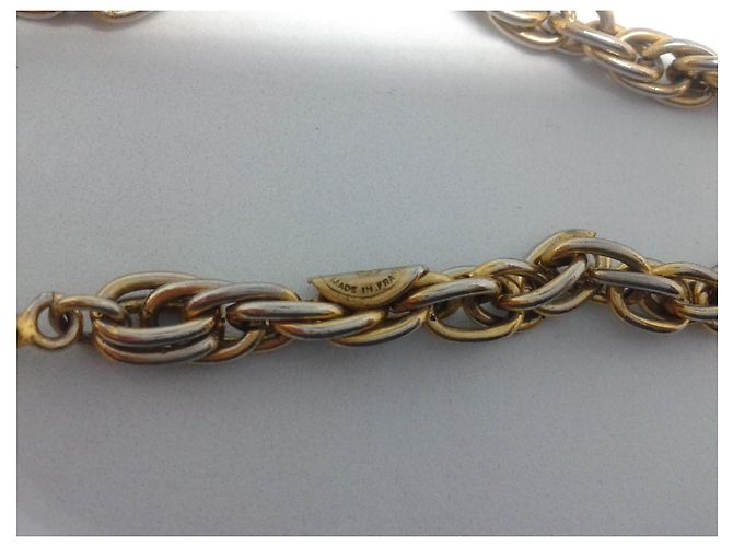 Splendido e raro collare vintage Chanel degli anni '90. D'oro - vista 7
