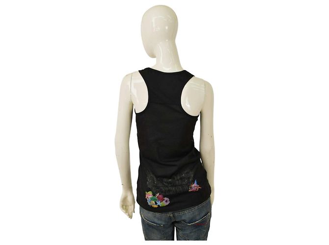 Top sin mangas Philipp Plein Gris Estampado Criaturas Marinas Multicolor - vista 2