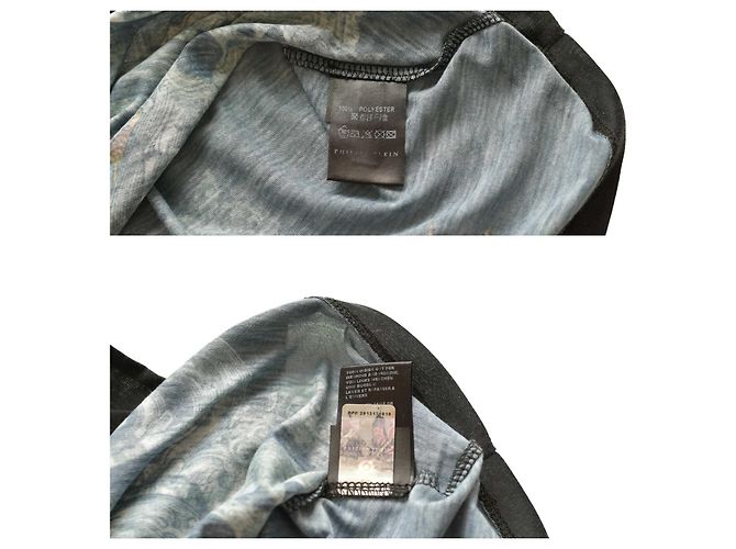 Top sin mangas Philipp Plein Gris Estampado Criaturas Marinas Multicolor - vista 4