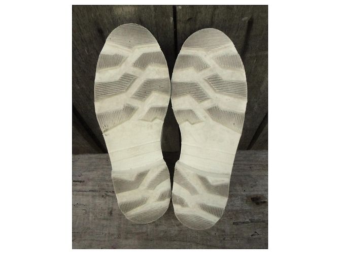 Derby Paraboot X Anne Thomas Chambort Pelle Bianca e Oro Bianco D'oro - vista 6