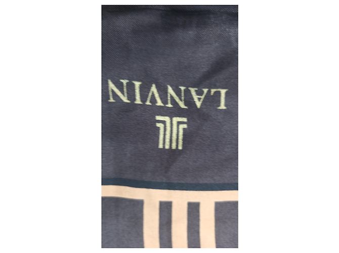 Lanvin Seidenschal braun beige - Ansicht 2
