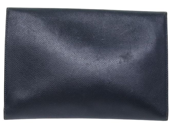 Hermès HERMES Pochetto Rio Pouch Pelle Navy Auth 74590 Blu navy - Ansicht 2
