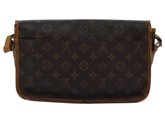 Borsa a tracolla LOUIS VUITTON Monogram Gibeciere MM M42247 LV Auth bs14301 Monogramma - vista 2