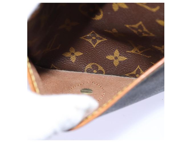 Borsa a tracolla LOUIS VUITTON Monogram Gibeciere MM M42247 LV Auth bs14301 Monogramma - vista 20