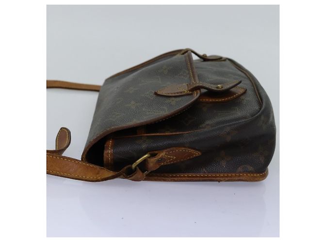 Borsa a tracolla LOUIS VUITTON Monogram Gibeciere MM M42247 LV Auth bs14301 Monogramma - vista 3
