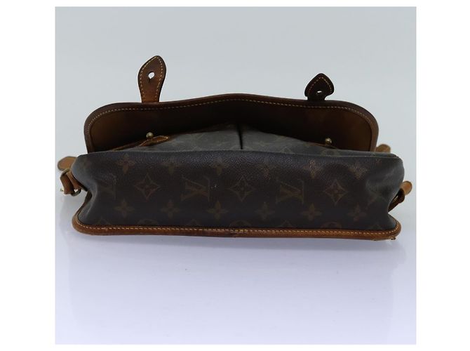 Borsa a tracolla LOUIS VUITTON Monogram Gibeciere MM M42247 LV Auth bs14301 Monogramma - vista 5