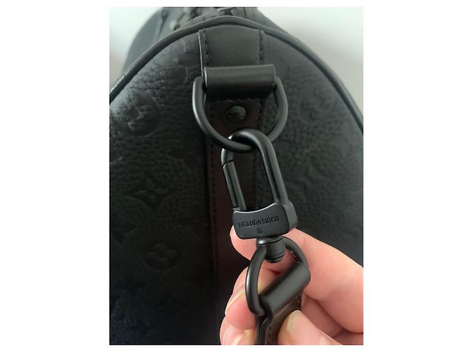 Abbesses Louis Vuitton Keepall 50 taurillon Noir - vue 4