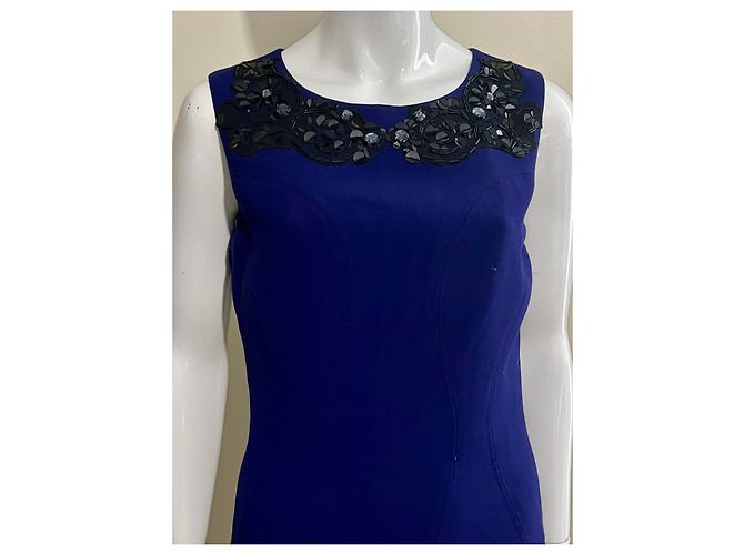 Diane Von Furstenberg Abito viola decorato di DvF McKennzie Nero Porpora - vista 2