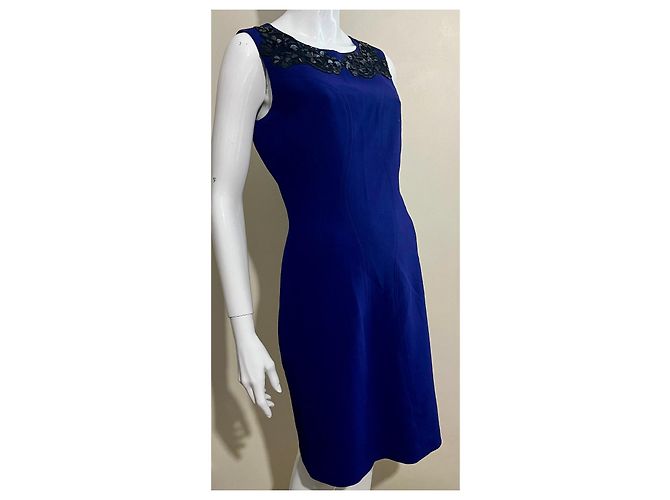 Diane Von Furstenberg Abito viola decorato di DvF McKennzie Nero Porpora - vista 3