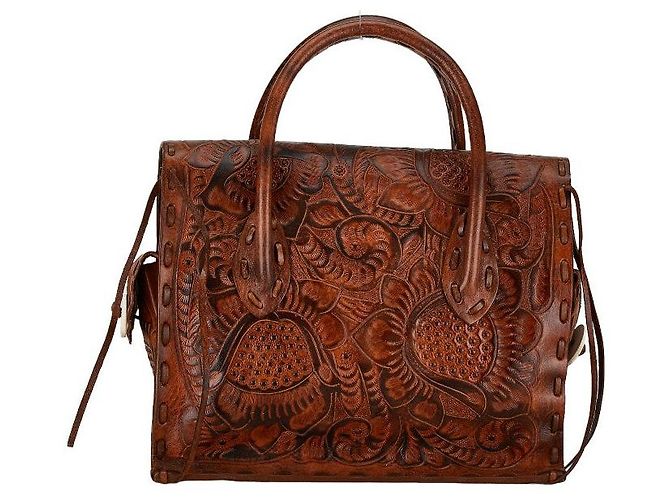 & Other Stories Bolsa de couro Maestra S da Carving Tribes - vista 3