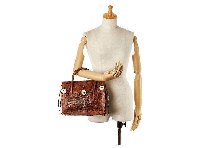 & Other Stories Bolsa de couro Maestra S da Carving Tribes - vista 7