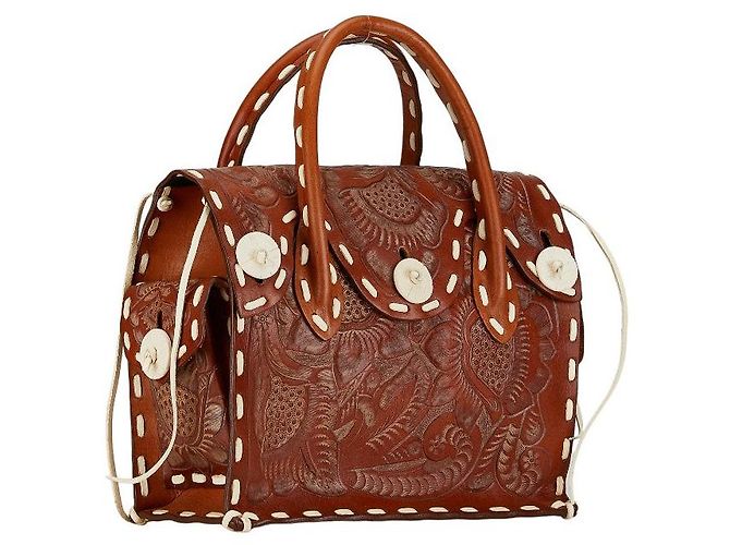 & Other Stories Bolso de cuero Maestra S de Carving Tribes - vista 2