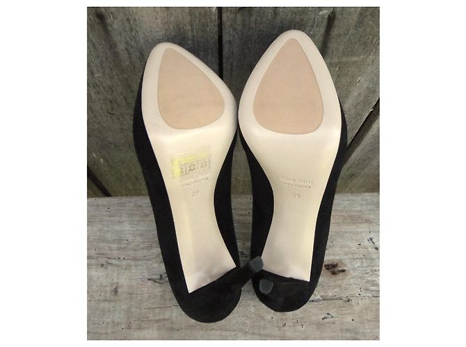 Sapatos de salto Miu Miu em camurça preta Preto - vista 6