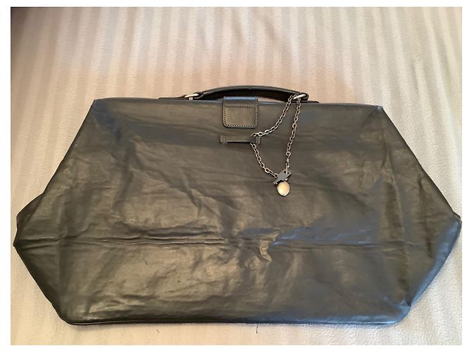 Borsa da viaggio Jean Paul Gaultier in pelle nera Nero - vista 11